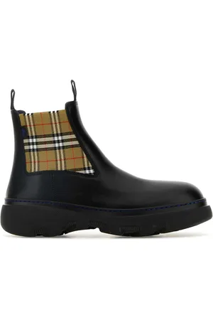 Burberry Black Leather Ankle Boots