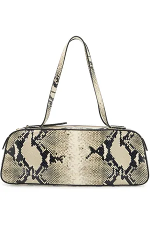 Khaite Simona Python Leather Shoulder Bag