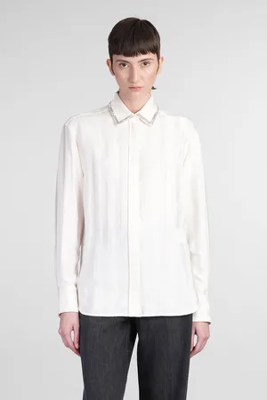 Golden Goose Marysole Shirt In Beige Viscose