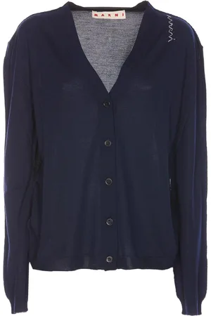 Marni Logo Embroidered Knit Cardigan