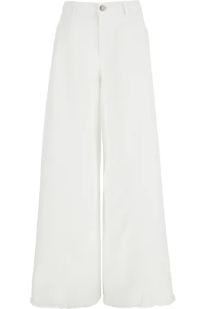 FEDERICA TOSI Five Pocket Wide Leg Jeans In Cotton Woman