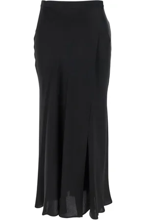 SEMICOUTURE Ambra Skirt With Wrap Design In Silk Blend Woman