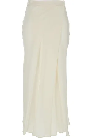 SEMICOUTURE Ambra Skirt With Wrap Design In Silk Blend Woman