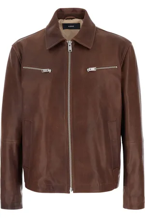 arma leder Maze Jacket With Classic Collar And Zipped Cuffs In Leather Man