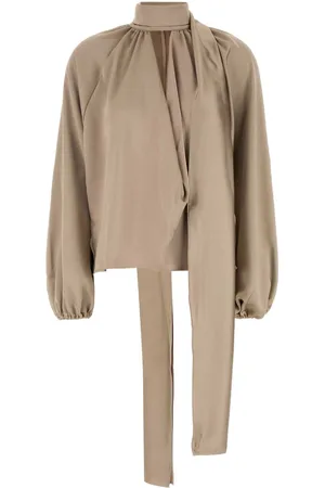 The Andamane Satin Viola Blouse