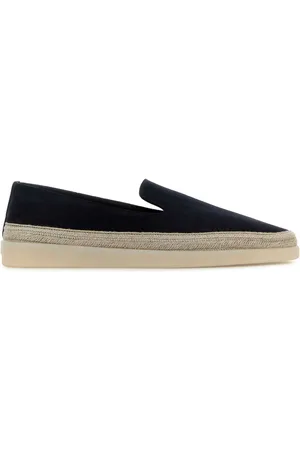 Prada Blue Suede Loafers