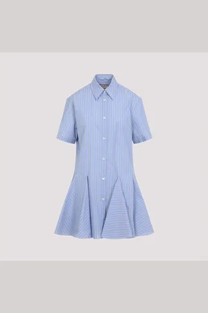 Marni Light Blue Cotton Mini Dress