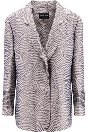 Giorgio Armani Embroidered Striped Blazer