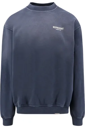 Represent Owners Club Cotton Sweatshirt With Frontal Logo Print