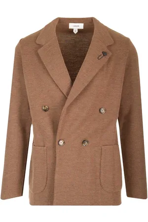 LARDINI Double Breasted Knitted Jacket