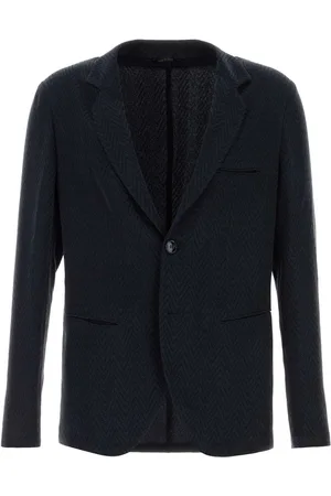 Giorgio Armani Embroidered Cupro Blend Blazer