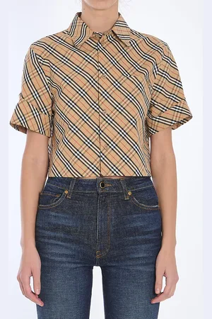 Burberry Check Cropped Shirt