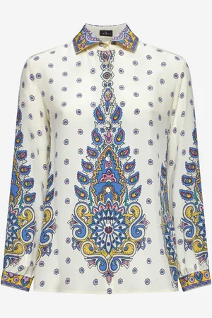 Etro Paisley Print Silk Twill Shirt