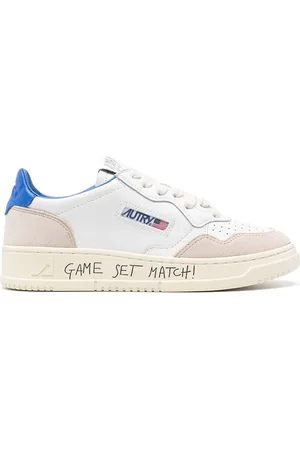 Autry Medalist Low Leather And Suede Sneakers With Lettering