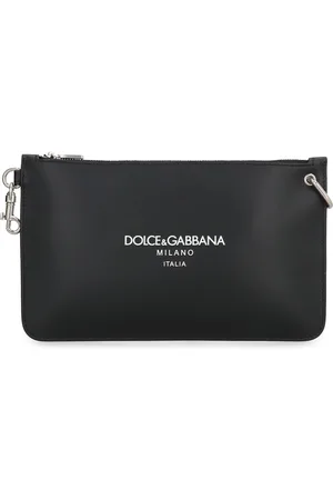 Dolce & Gabbana Necessaire Leather Flat Pouch