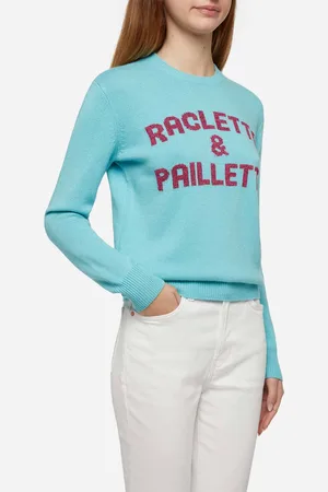MC2 SAINT BARTH Water Sweater New Queen With Raclette & Paillettes Sequins Lettering