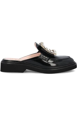 Roger Vivier Viv Rangers Embellished Slip-on Mules