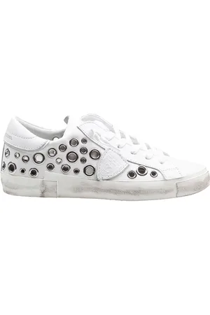 Philippe model Prsx Low Leather Sneakers With Applied Studs