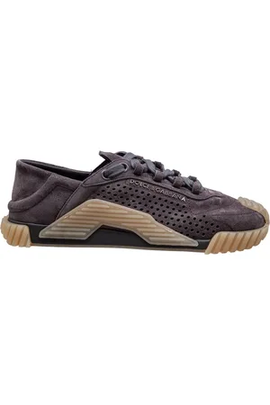 Dolce & Gabbana Ns1 Suede Sneakers Lead Color