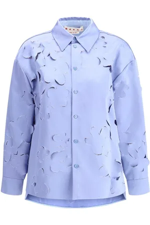 Marni Cut-out Detail Duchess Satin Shirt