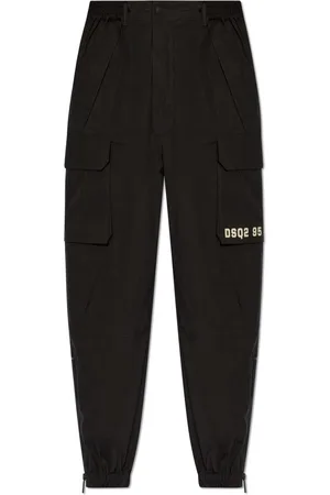 Dsquared2 Logo Printed Tapered Cargo Trousers