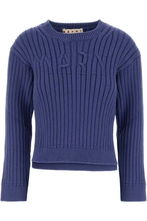 Marni Cerulean Cotton Blend Sweater