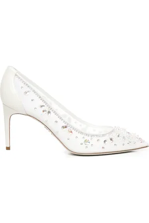 RENE CAOVILLA Cindarella Rhinestons Embellished Pumps