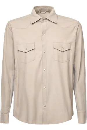 ELEVENTY Leather Shirt