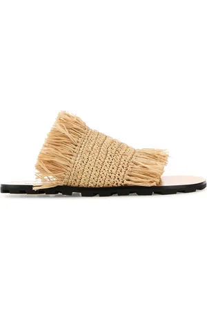 Jil Sander Raffia Slippers