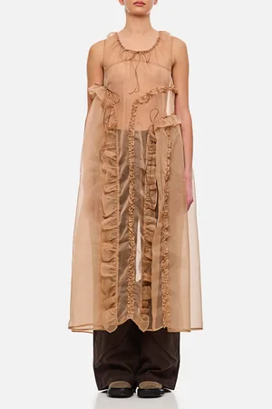 Cecilie Bahnsen Opal Ruffle Silk Satin Dress