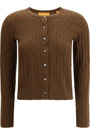 Guest In Residence Cashmere Cable-knit Cardigan