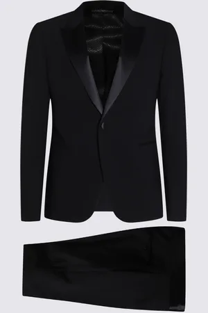Emporio Armani Black Wool Suit