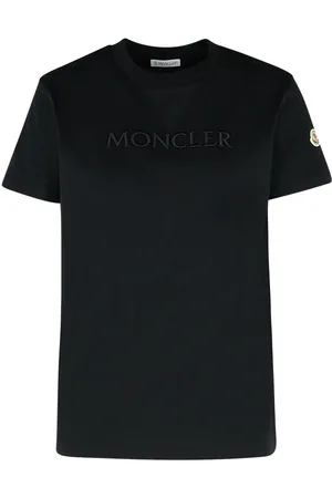 Moncler Logo Embroidered Crewneck T-shirt