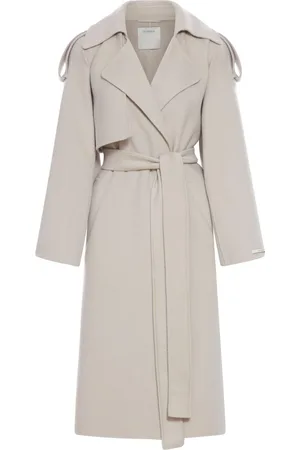 Sportmax Fiore Belted Long-sleeved Coat