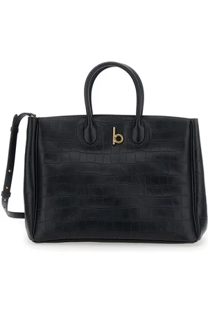 Burberry Rocking Horse Handbag With Metallic Logo Detail In Leather Woman