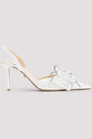 Mach & Mach Le Cadeau Mesh Strass Pumps