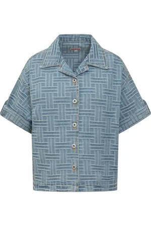 Kenzo Embroidered Denim Shirt
