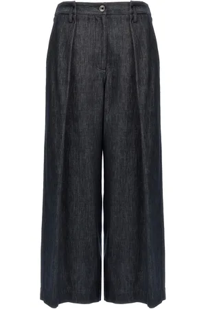 Brunello Cucinelli A-line Pleated Pants
