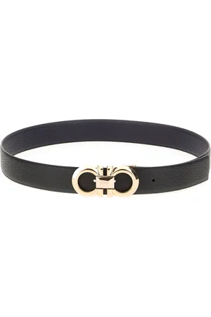 Salvatore Ferragamo Black Leather Belt