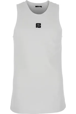Balmain Small Pb Logo Tank Top