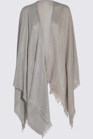 Fabiana Filippi Grey Viscose Scarves