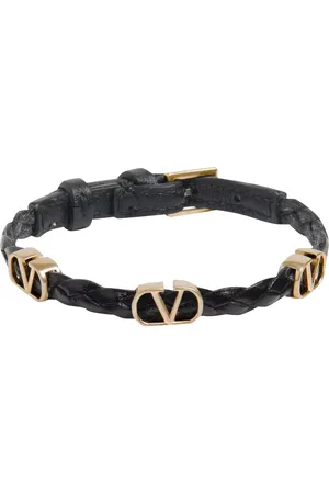 VALENTINO GARAVANI Vlogo Signature Leather Bracelet