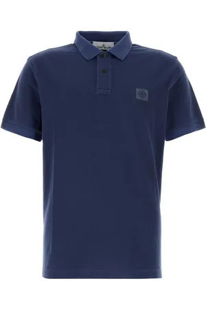 Stone Island Electric Blue Piquet Polo Shirt