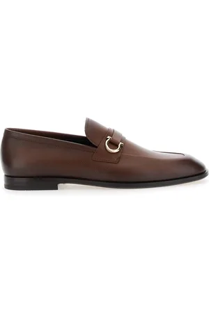 Salvatore Ferragamo Florio Loafers With Single Gancini On The Side In Leather Man