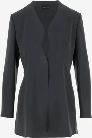 Giorgio Armani Single-breasted Jacket In Technical Cady