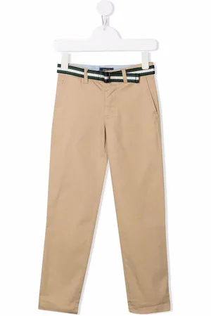 Ralph Lauren Pants With Waist Belt In Cotton Boy