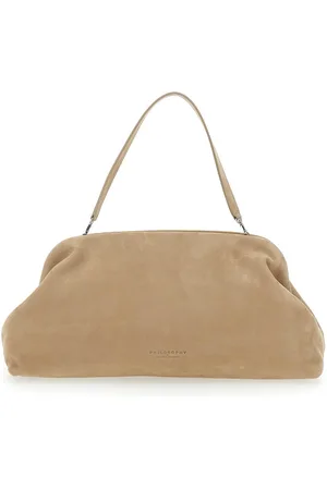 Serafini Shoulder Bag With Logo Lettering On The Front And Removable Shoulder Strap In Leather Woman