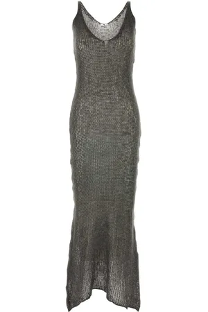 Gimaguas Dark Grey Nylon Blend Ana Dress