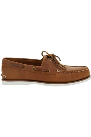 Timberland Loafers With Bow Detail On The Front And Embossed Logo On The Side In Leather Man