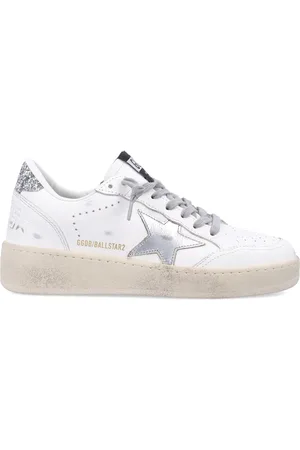 Golden Goose Ball Star White Leather Sneakers